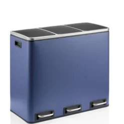 Clean 9 | 3 x 18L - Mülleimer Blau