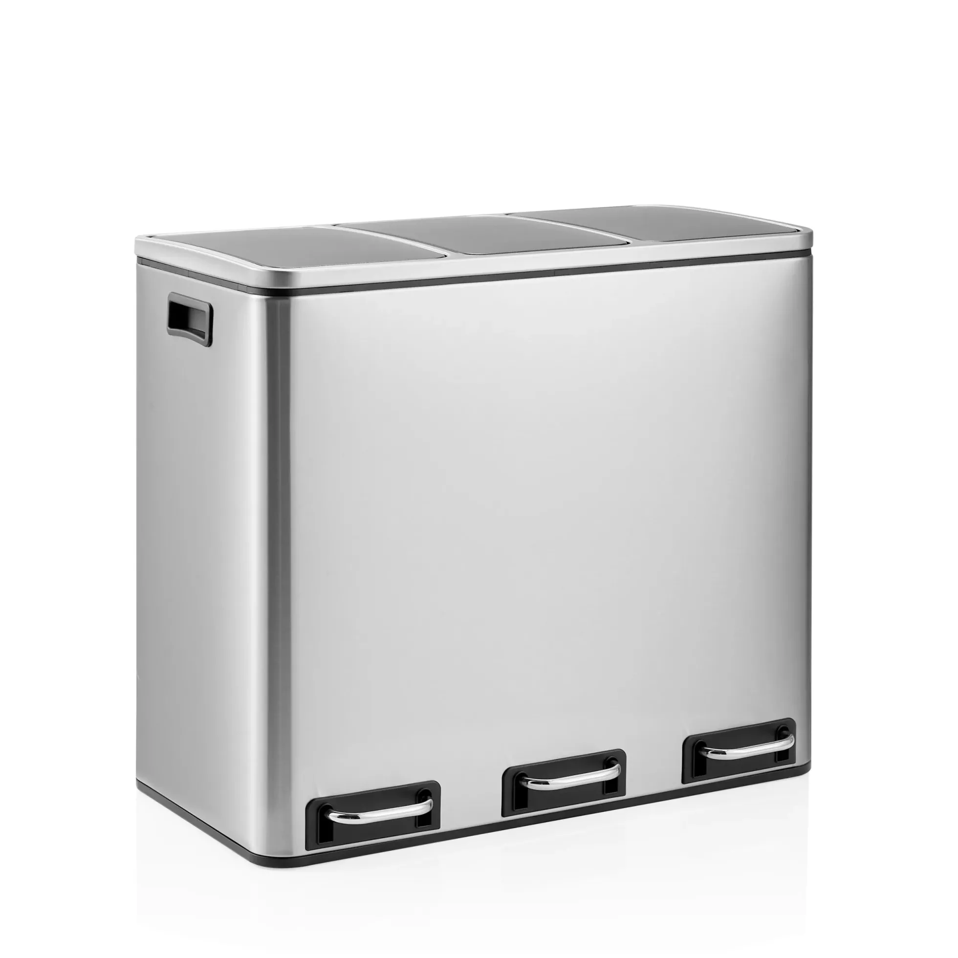 Clean 9 | 3 x 18L - Mülleimer Silber