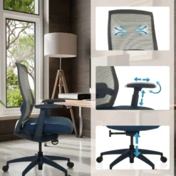 COLORE - Profi Bürostuhl Blau