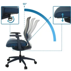 COLORE - Profi Bürostuhl Blau