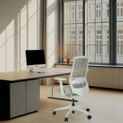 COLORE - Profi Bürostuhl Frostgrau