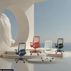 COLORE - Profi Bürostuhl Rot