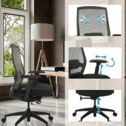 COLORE - Profi Bürostuhl Schwarz