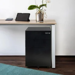 COLOR OS I | Metall - Rollcontainer Schwarz