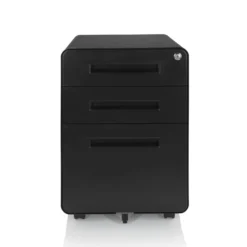 COLOR PLUS I | Metall - Rollcontainer Schwarz