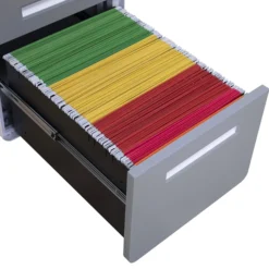 COLOR PLUS I | Metall - Rollcontainer Weiß/Grau