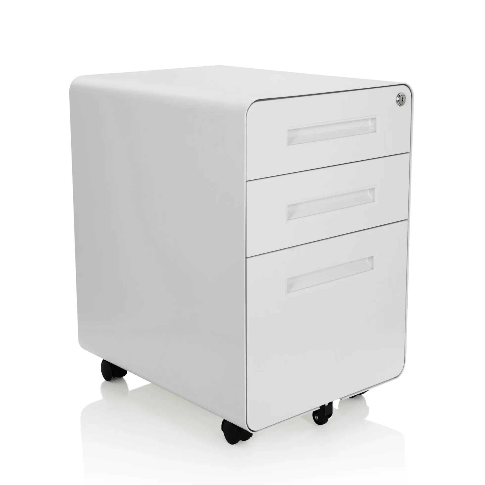 COLOR PLUS I | Metall - Rollcontainer Weiß