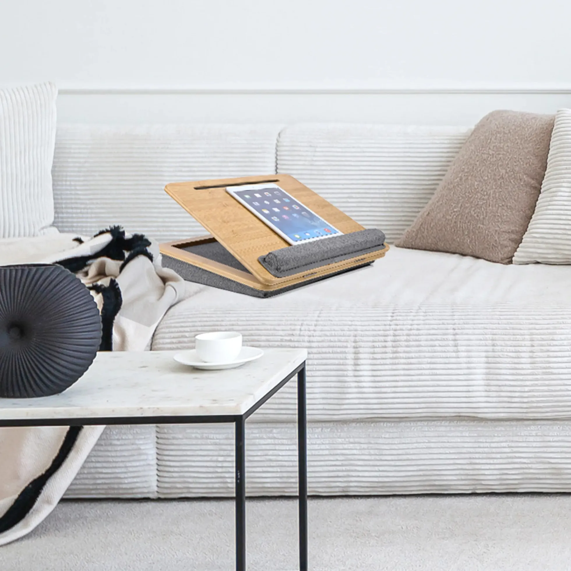 COMFILAP III - Laptopunterlage Braun/Grau