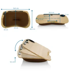 COMFILAP I - Laptopunterlage Braun