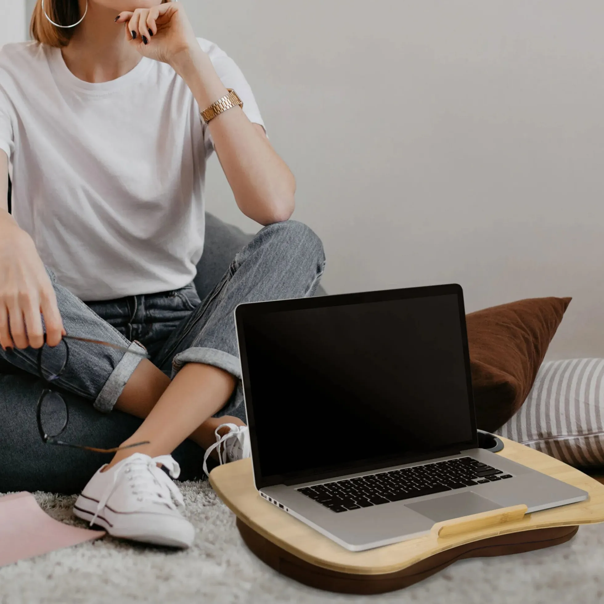 COMFILAP I - Laptopunterlage Braun