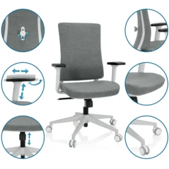 COMFIO WP - Profi Bürostuhl Grau