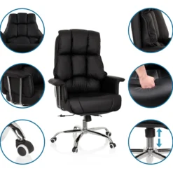 COMMANDER - Profi Chefsessel Schwarz