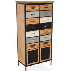CONTINENTO HIGH - Kommode Holzfarben dunkel