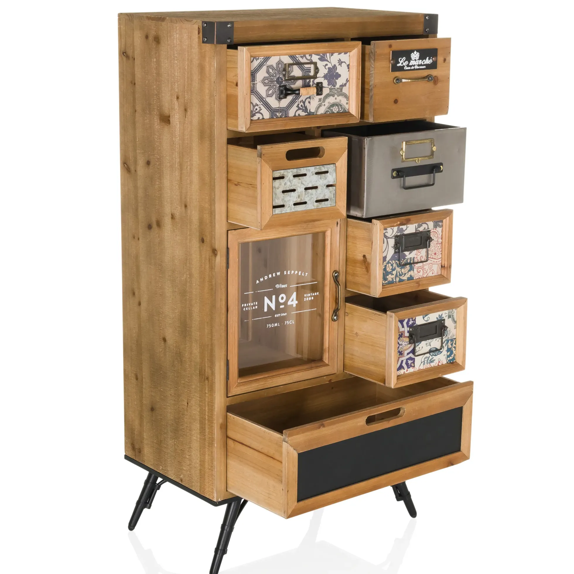 CONTINENTO S - Sideboard Holzfarben dunkel