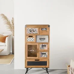 CONTINENTO S - Sideboard Holzfarben dunkel