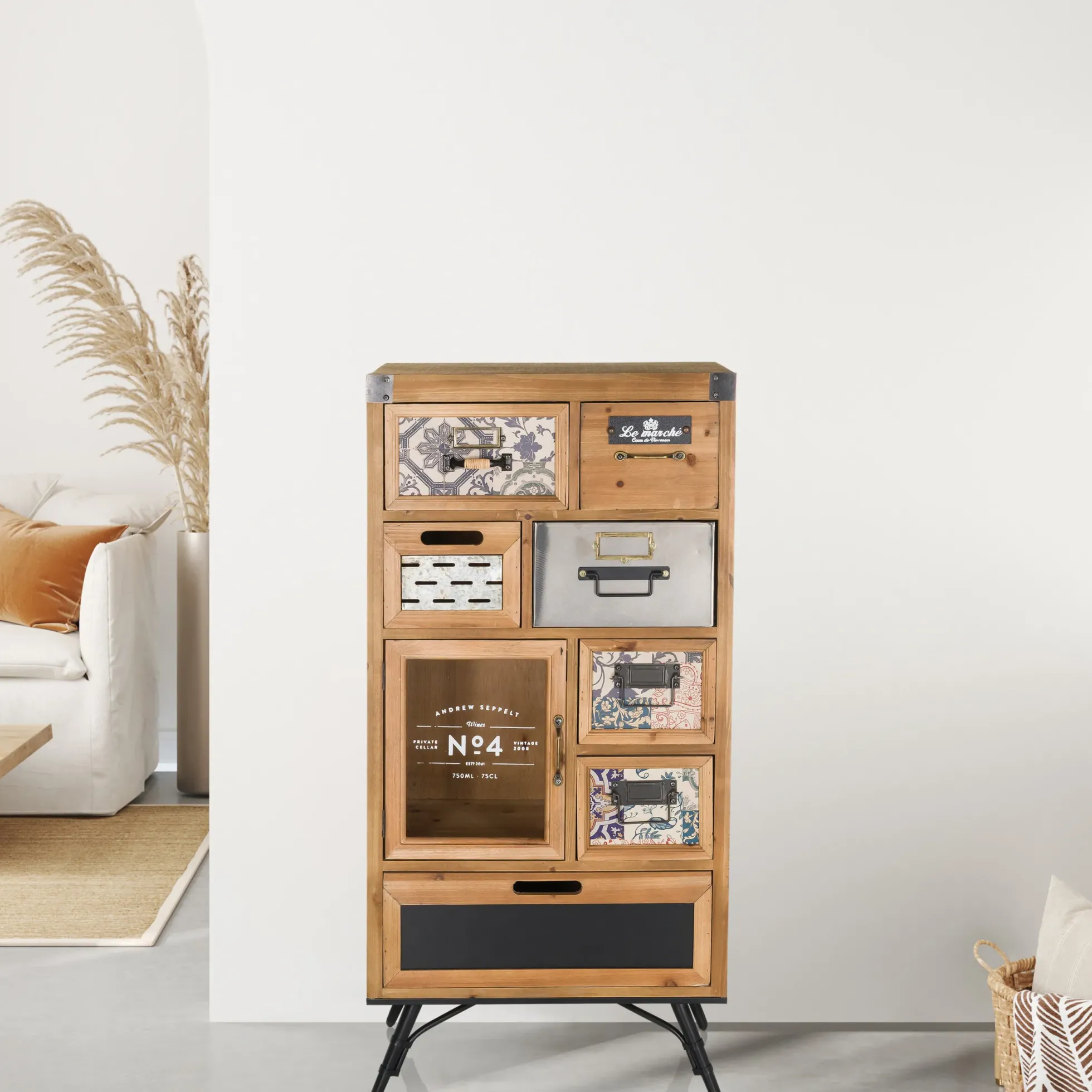 CONTINENTO S - Sideboard Holzfarben dunkel