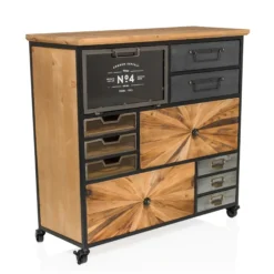 CONTINENTO XL - Sideboard Holzfarben dunkel
