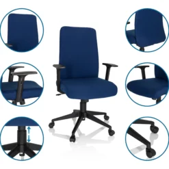 COSIO I - Home Office Bürostuhl Blau