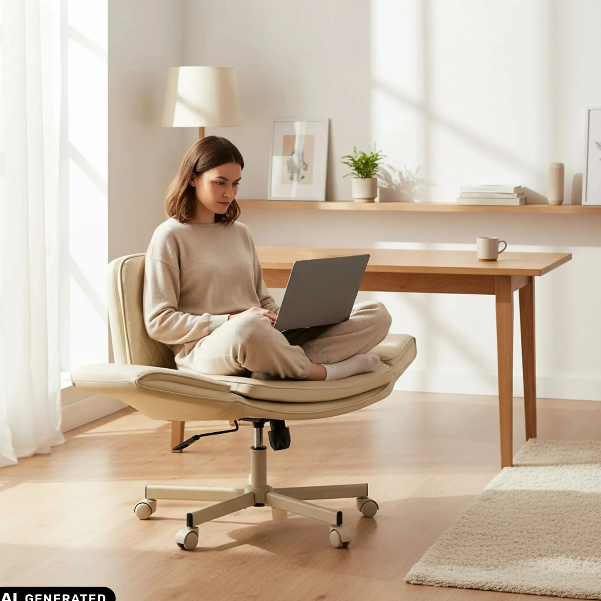 Criss-Cross 10 - Home Office Bürostuhl Beige