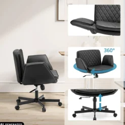 Criss-Cross 10 - Home Office Bürostuhl Schwarz