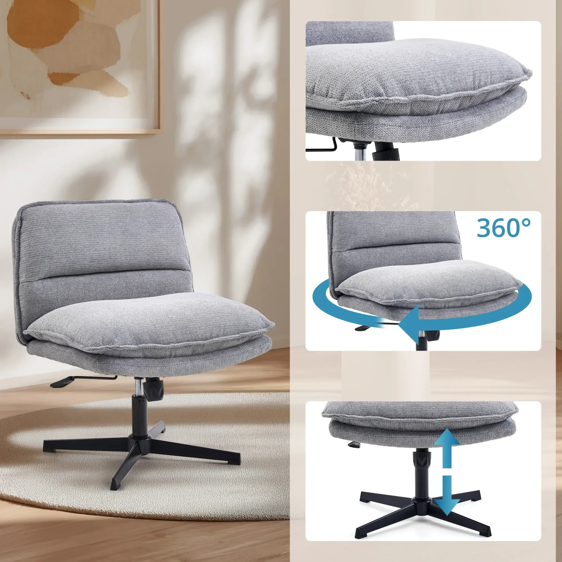 Criss-Cross 20 - Loungesessel Dunkelgrau
