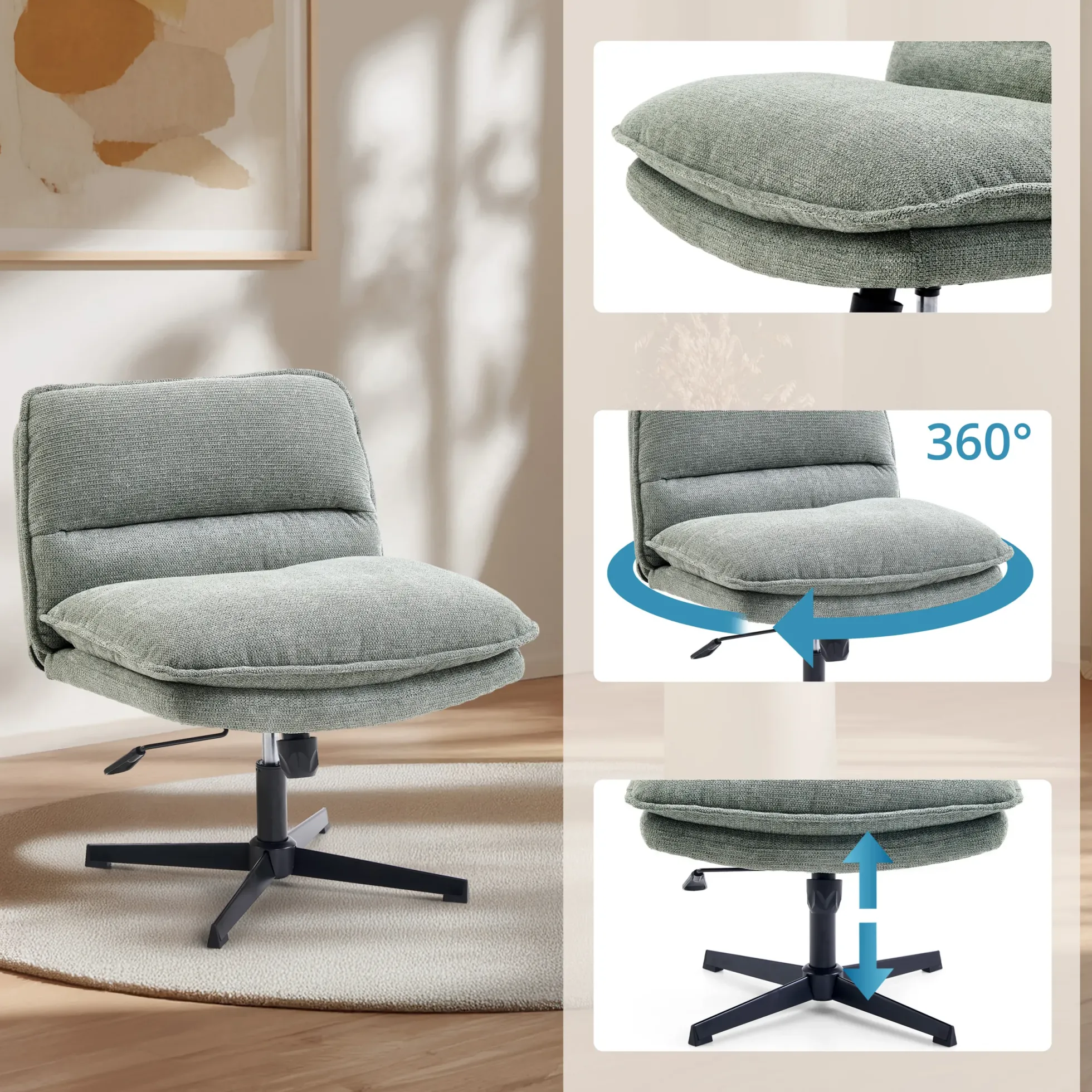 Criss-Cross 20 - Loungesessel Salbei