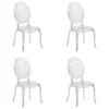 CRISTALIO | 4er Pack - Vierfußstuhl Transparent