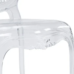 CRISTALIO | 4er Pack - Vierfußstuhl Transparent
