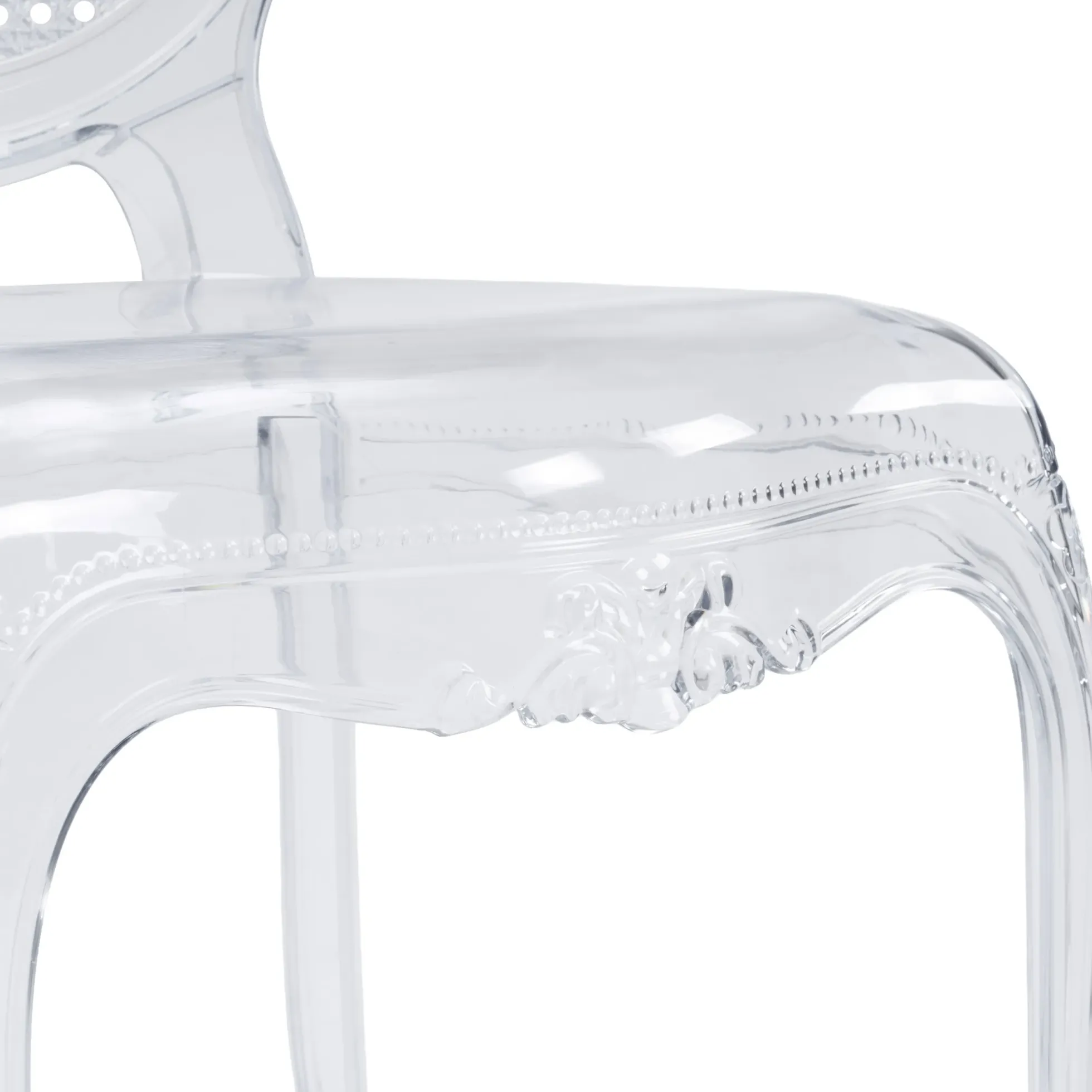 CRISTALIO | 4er Pack - Vierfußstuhl Transparent