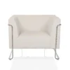 Curacao Cord | 1-Sitzer - Loungesessel Weiß