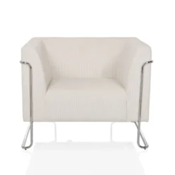 Curacao Cord | 1-Sitzer - Loungesessel Weiß