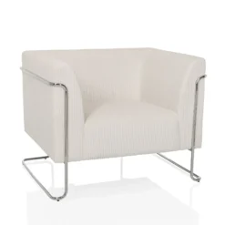Curacao Cord | 1-Sitzer - Loungesessel Weiß