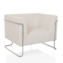 Curacao Cord | 1-Sitzer - Loungesessel Weiß