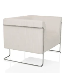 Curacao Cord | 1-Sitzer - Loungesessel Weiß