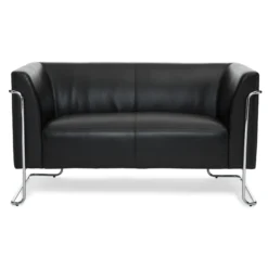 CURACAO | 2-Sitzer - Lounge Sofa Schwarz