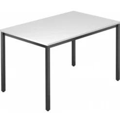 DORAN DQ12 D mit Vierkant-Rohr/Schwarz 120 x 80 Weiß