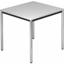 DORAN DR08 C mit Rund-Rohr/Chrom 80 x 80 Grau