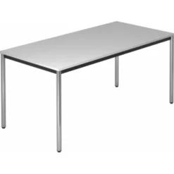 DORAN DR16 C mit Rund-Rohr/Chrom 160 x 80 Grau