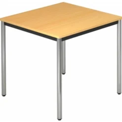 DORAN DR08 C mit Rund-Rohr/Chrom 80 x 80 Buche