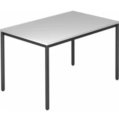 DORAN DR12 D mit Rund-Rohr/Schwarz 120 x 80 Grau