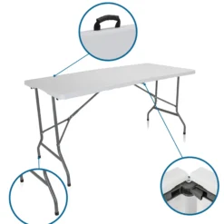 EASY UP MULTI II | 152x70 - Klapptisch Weiß