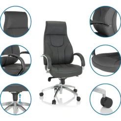 ELEGANCE I - Profi Chefsessel Grau