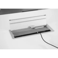 ELKL 31 | Kabelklappe (ohne Elektrifizierung) | inkl. Einbau - Zubehör Silber