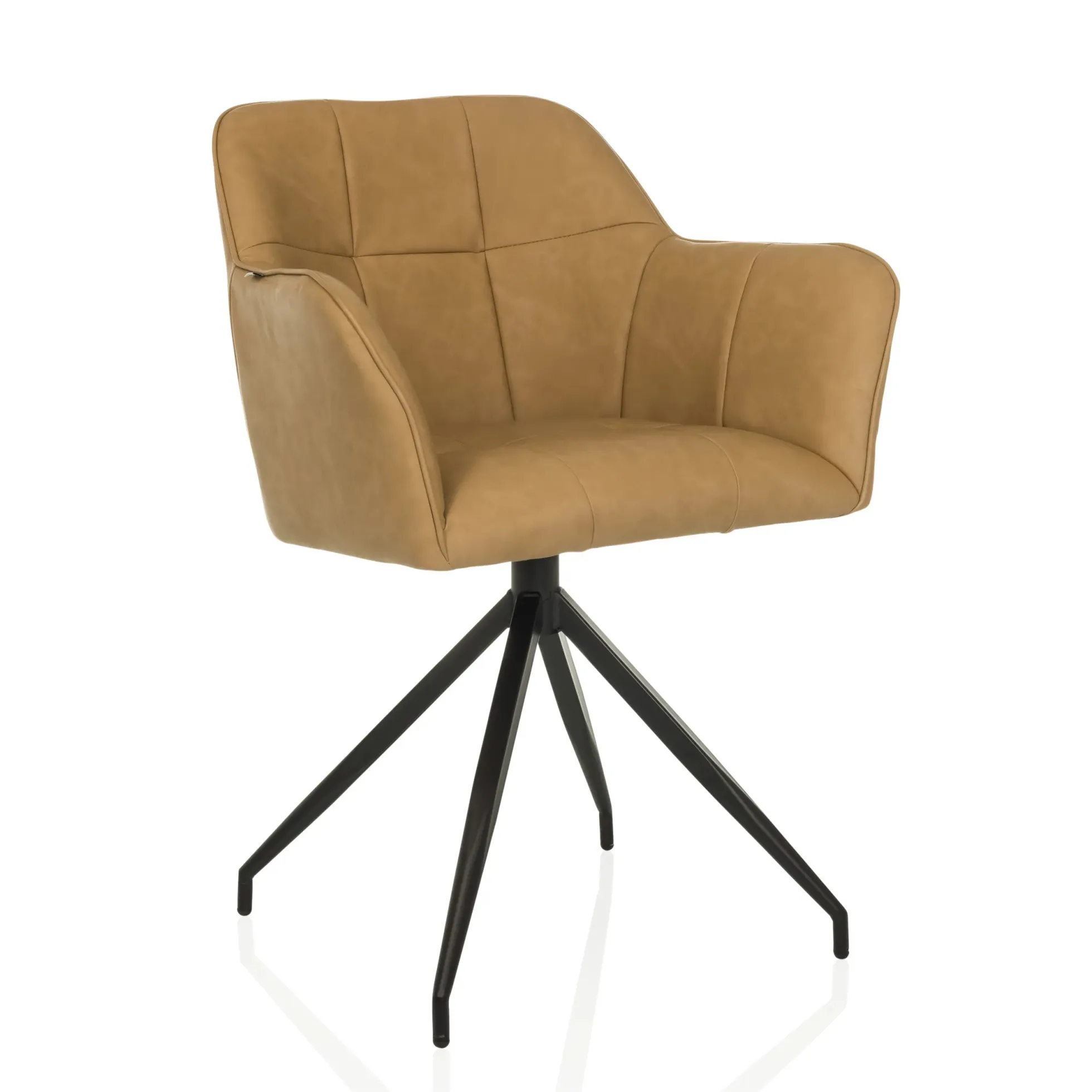 ELVERUM SPU - Esszimmerstuhl Cognac