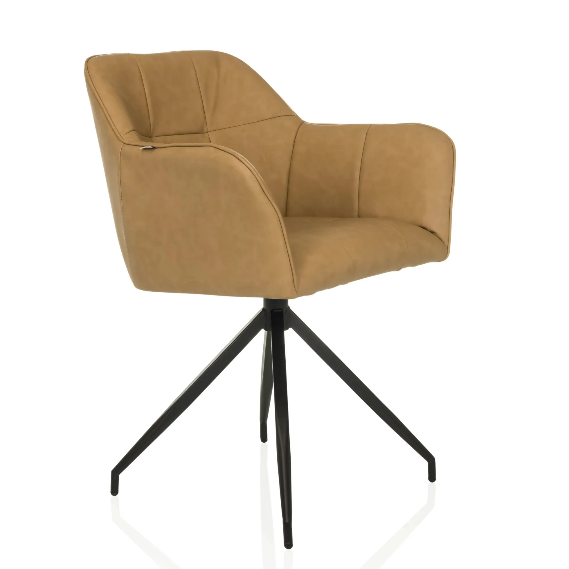 ELVERUM SPU - Esszimmerstuhl Cognac