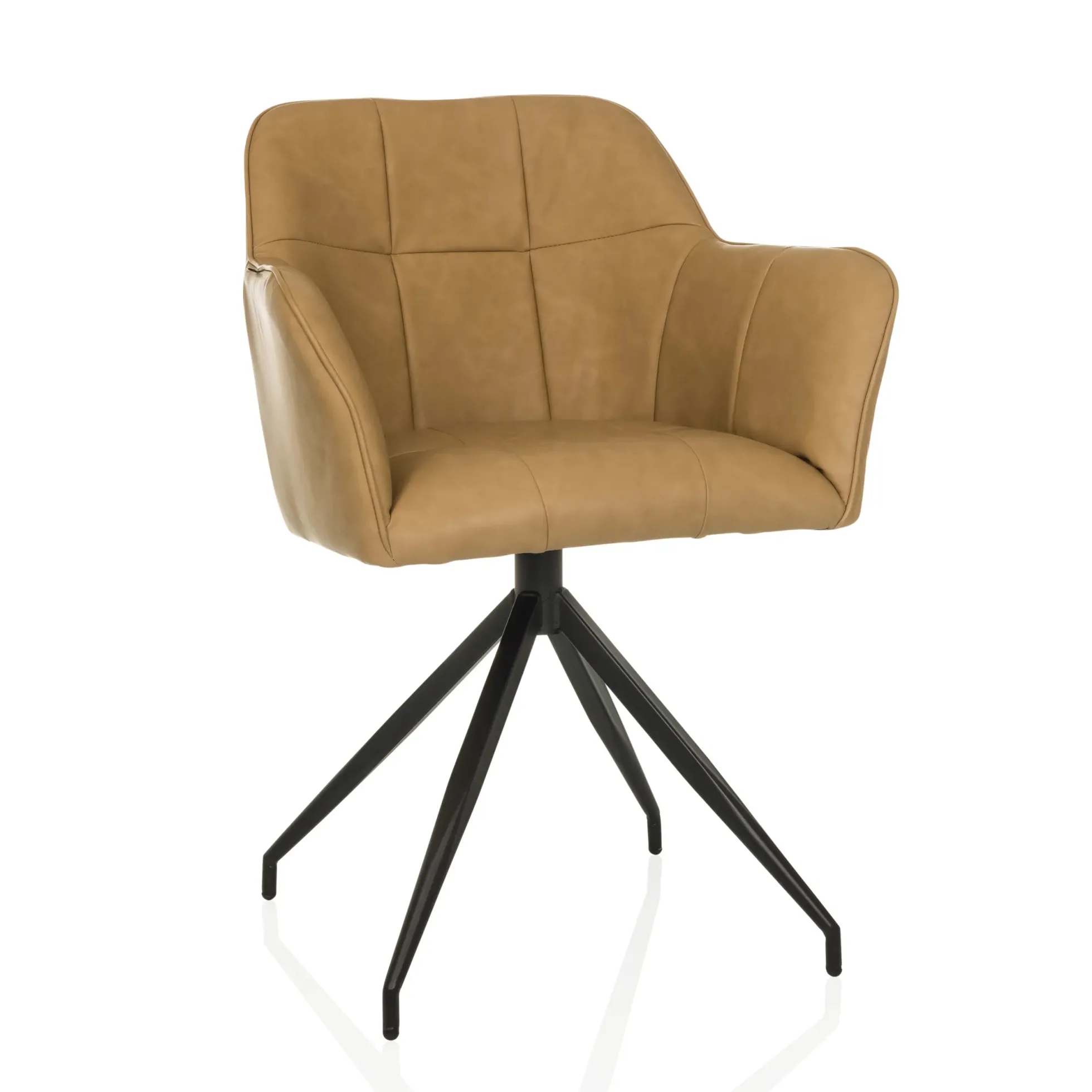 ELVERUM SPU - Esszimmerstuhl Cognac