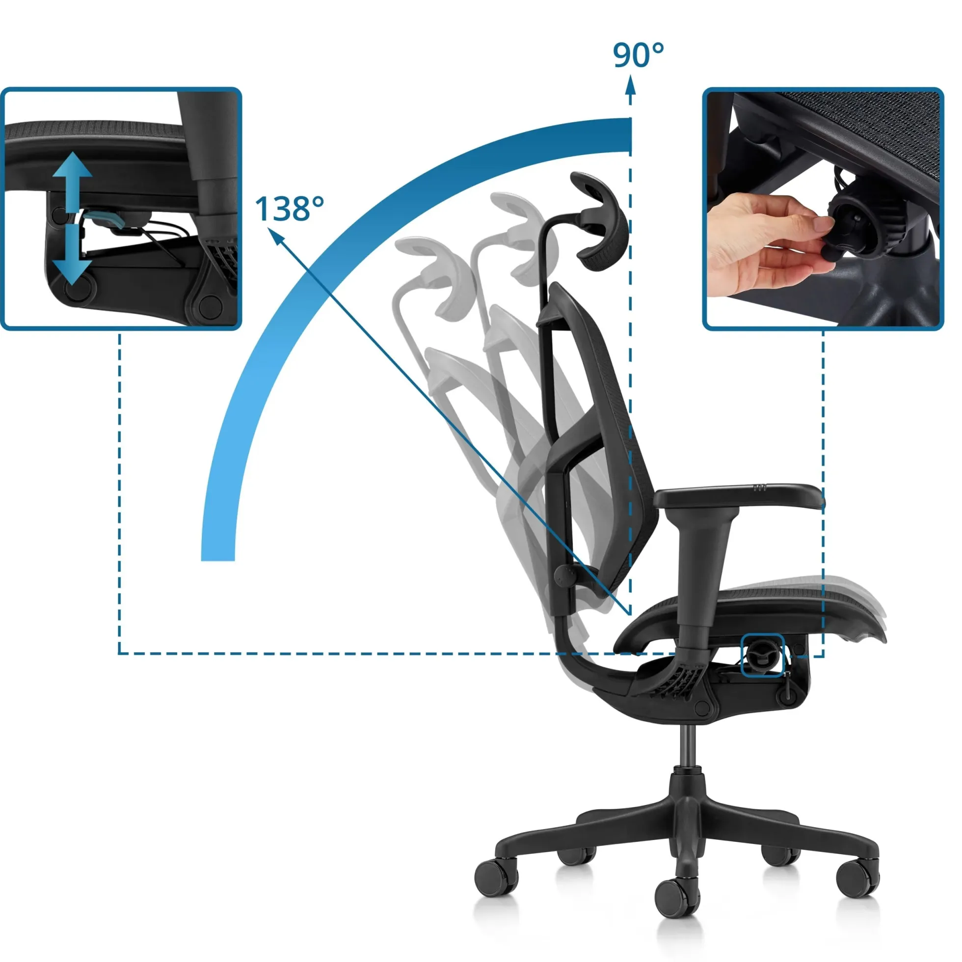 ENJOY ULTRA GEN2 - Profi Bürostuhl Schwarz