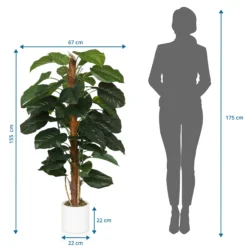 EPIPREMNUM - Kunstpflanze Grün