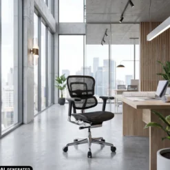 ERGOHUMAN BASE GEN2 | Netz - Luxus Chefsessel Schwarz