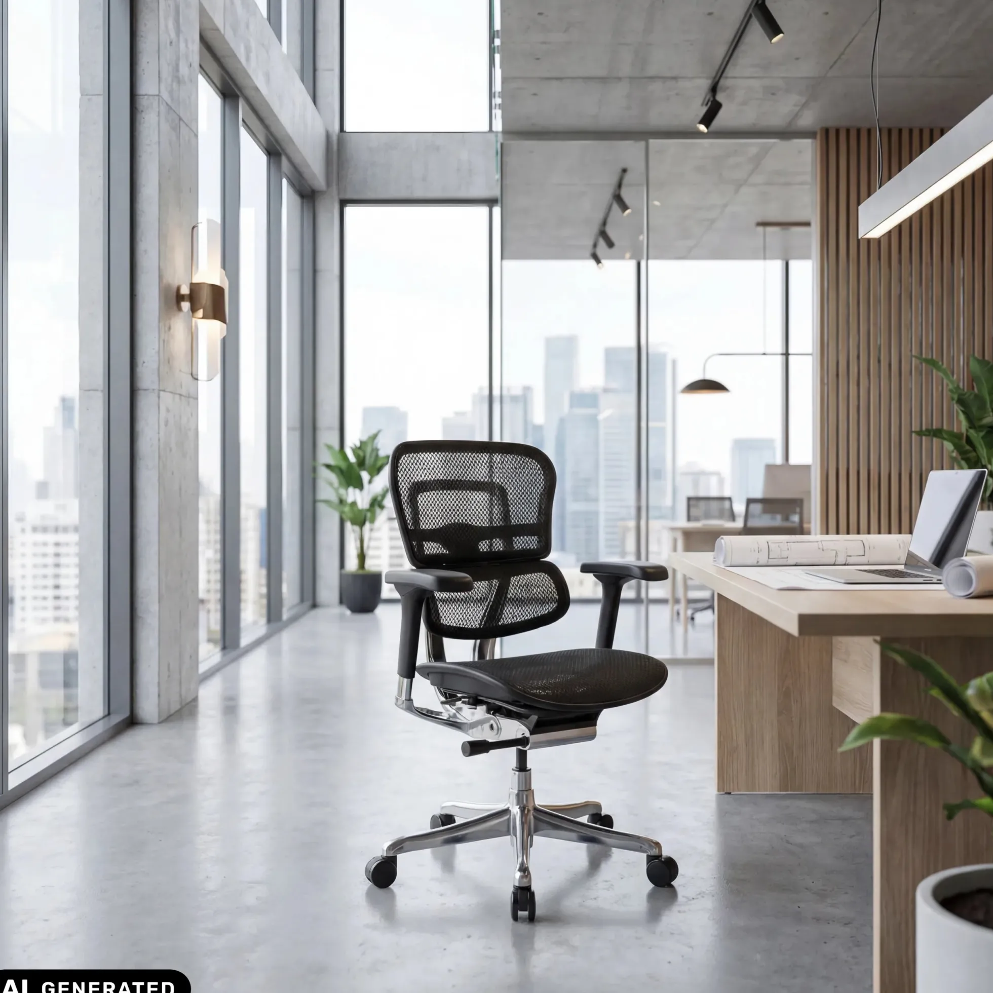 ERGOHUMAN BASE GEN2 | Netz - Luxus Chefsessel Schwarz